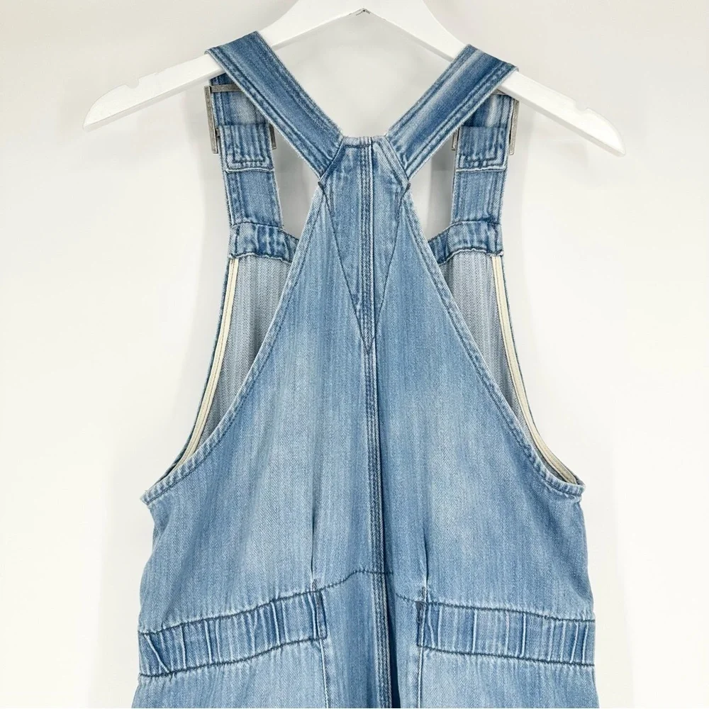 Free People Hunter Denim Overall in Century Blue